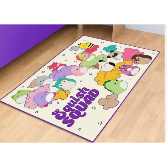 Squishmallows Area  Rug 3'4"x4'6" Squish Squad NWT - Picture 1 of 3